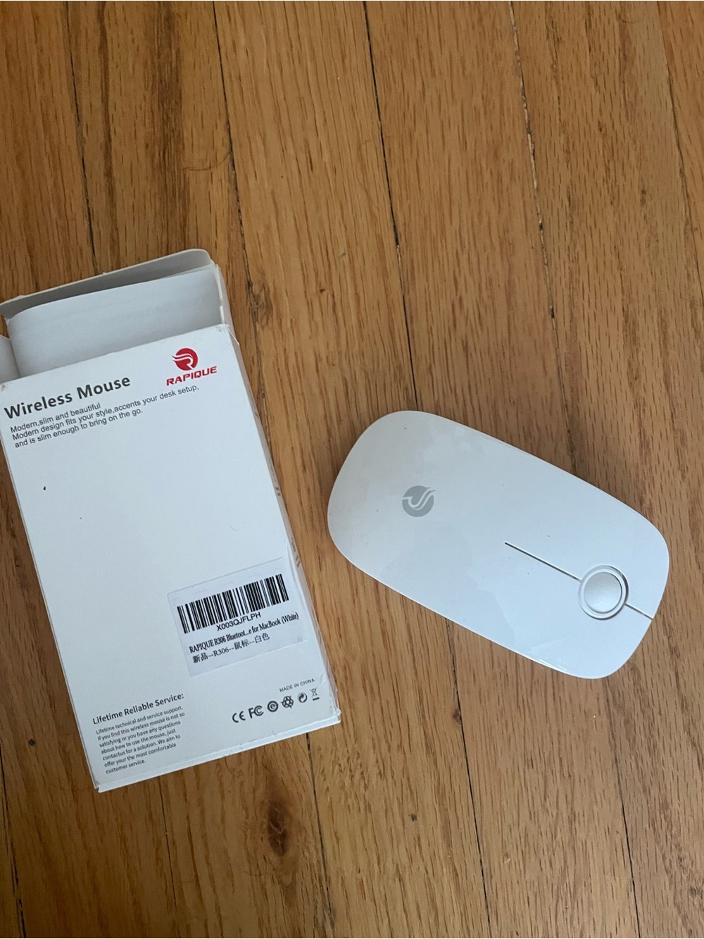 RAPIOUE Wireless Mouse in White - Picture 3 of 3